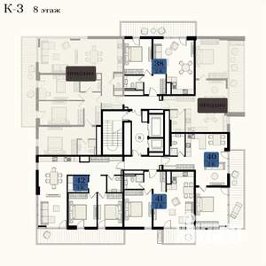 2-к квартира, вторичка, 56м2, 8/12 этаж