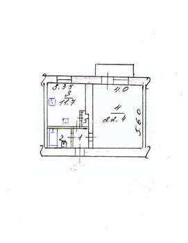 1-к квартира, вторичка, 42м2, 2/3 этаж