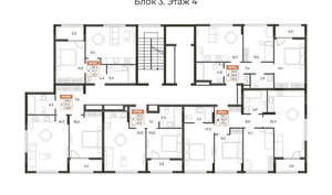 2-к квартира, вторичка, 57м2, 4/8 этаж