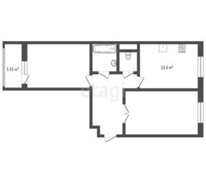 2-к квартира, вторичка, 61м2, 8/20 этаж