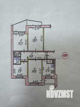 4-к квартира, вторичка, 83м2, 1/9 этаж