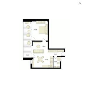 2-к квартира, вторичка, 63м2, 8/12 этаж