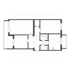 3-к квартира, вторичка, 71м2, 4/5 этаж