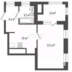 Студия квартира, вторичка, 33м2, 5/9 этаж
