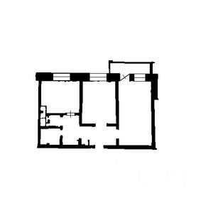 2-к квартира, вторичка, 50м2, 2/9 этаж