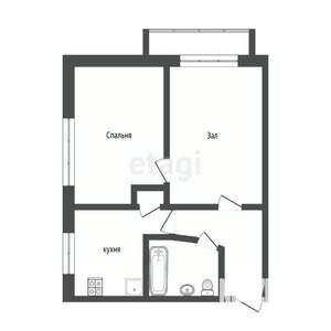 2-к квартира, вторичка, 40м2, 3/5 этаж