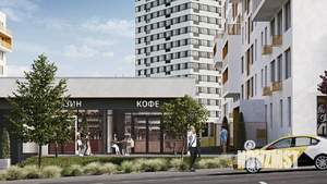 1-к квартира, строящийся дом, 33м2, 1/9 этаж