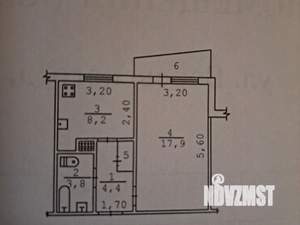 1-к квартира, вторичка, 36м2, 5/9 этаж