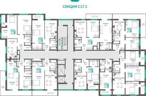 2-к квартира, вторичка, 58м2, 9/16 этаж