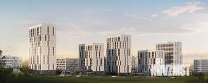 2-к квартира, строящийся дом, 50м2, 6/16 этаж