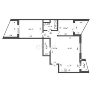 3-к квартира, вторичка, 95м2, 6/11 этаж