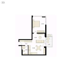 2-к квартира, вторичка, 56м2, 7/12 этаж