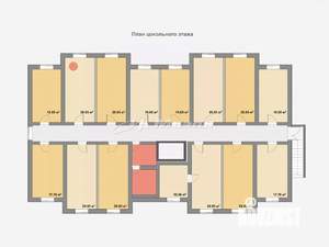 Студия квартира, вторичка, 21м2, -1/9 этаж
