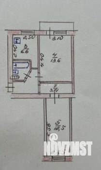 2-к квартира, вторичка, 43м2, 5/5 этаж