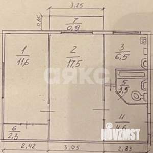 2-к квартира, вторичка, 47м2, 3/5 этаж