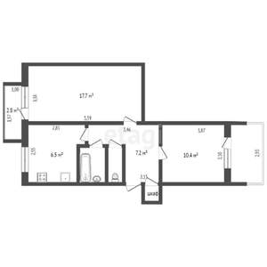 2-к квартира, вторичка, 52м2, 4/5 этаж