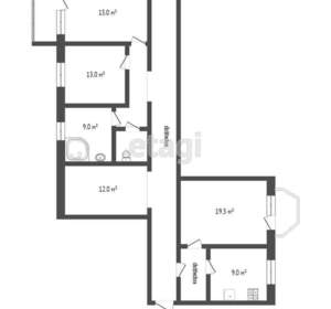 4-к квартира, вторичка, 102м2, 3/4 этаж