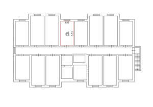 Студия квартира, вторичка, 17м2, 1/9 этаж