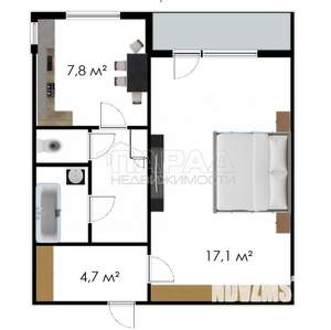 1-к квартира, вторичка, 37м2, 10/10 этаж