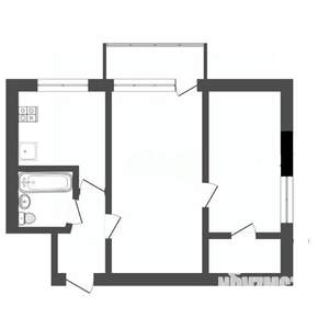 2-к квартира, вторичка, 50м2, 2/5 этаж
