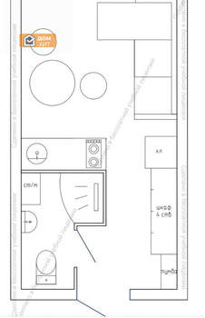 1-к квартира, вторичка, 17м2, 1/9 этаж