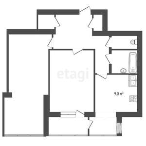 2-к квартира, вторичка, 64м2, 5/11 этаж