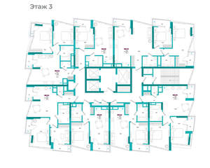 1-к квартира, вторичка, 41м2, 3/24 этаж