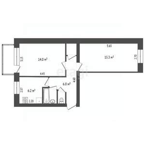 2-к квартира, вторичка, 47м2, 1/5 этаж