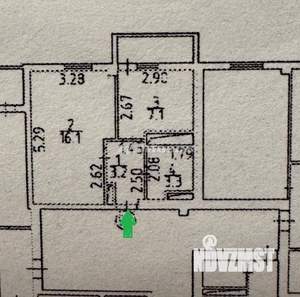 1-к квартира, вторичка, 30м2, 6/9 этаж