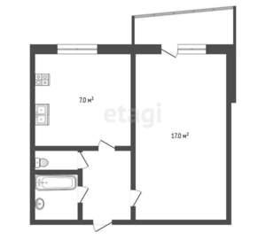 1-к квартира, вторичка, 36м2, 8/10 этаж