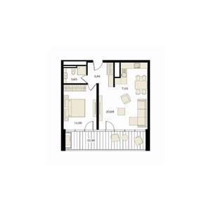 2-к квартира, вторичка, 59м2, 11/12 этаж