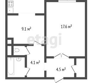 1-к квартира, вторичка, 44м2, 2/10 этаж