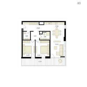 3-к квартира, вторичка, 84м2, 8/12 этаж