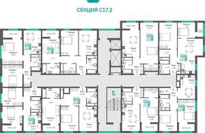 2-к квартира, вторичка, 58м2, 3/16 этаж