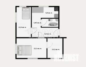 3-к квартира, вторичка, 63м2, 1/2 этаж