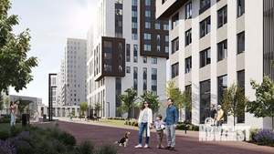 2-к квартира, строящийся дом, 58м2, 9/10 этаж