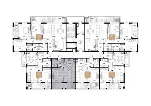 1-к квартира, строящийся дом, 48м2, 7/8 этаж