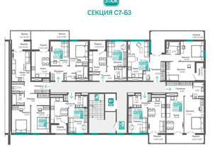 1-к квартира, вторичка, 49м2, 8/9 этаж