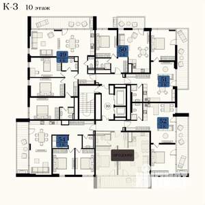 2-к квартира, вторичка, 60м2, 10/12 этаж
