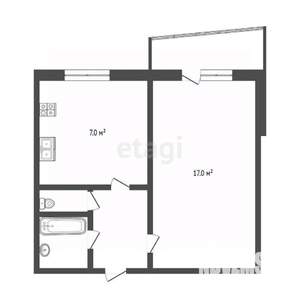 1-к квартира, вторичка, 36м2, 8/10 этаж