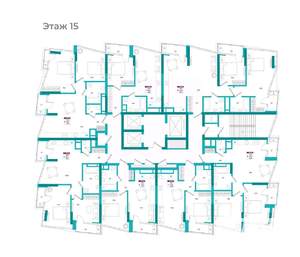 2-к квартира, вторичка, 64м2, 15/24 этаж