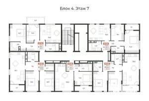 2-к квартира, вторичка, 64м2, 7/8 этаж