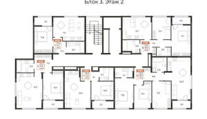 1-к квартира, вторичка, 50м2, 2/8 этаж