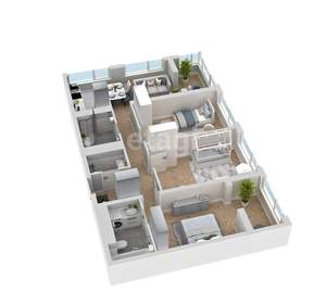 3-к квартира, вторичка, 80м2, 13/17 этаж