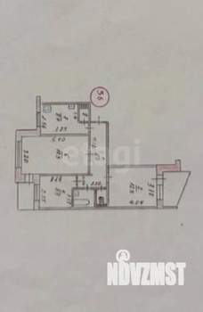 3-к квартира, вторичка, 63м2, 9/9 этаж