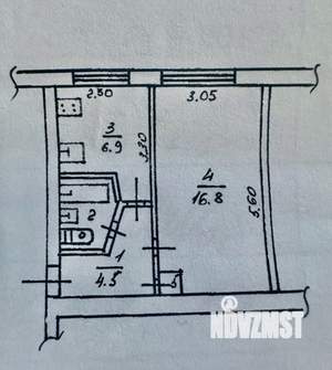 1-к квартира, вторичка, 31м2, 1/5 этаж