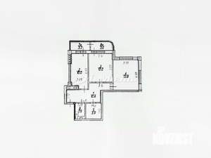 2-к квартира, вторичка, 52м2, 8/9 этаж