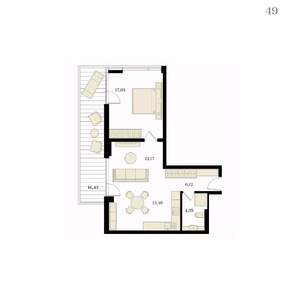 2-к квартира, вторичка, 60м2, 10/12 этаж