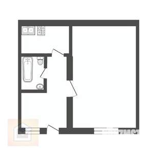 2-к квартира, вторичка, 31м2, 1/1 этаж