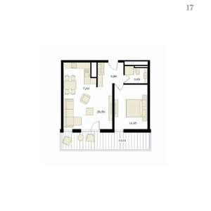 2-к квартира, вторичка, 59м2, 4/12 этаж